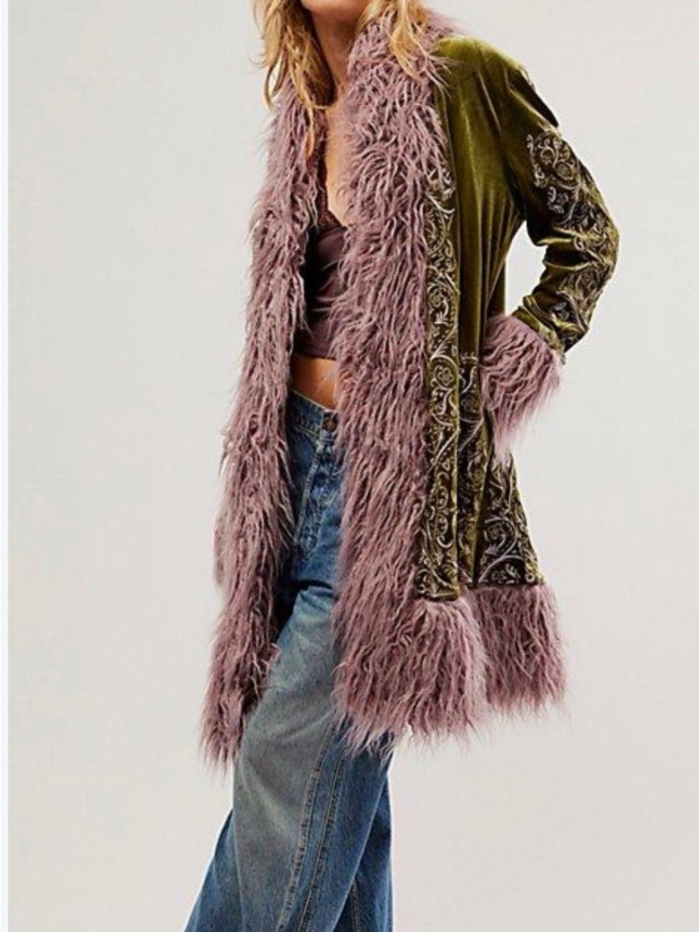 Art Magic Velvet Coat by Widow from Dolls Kill.